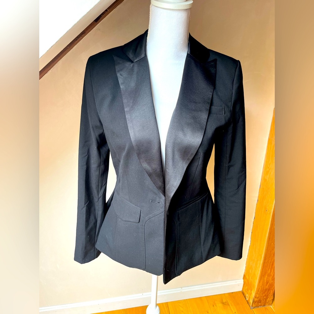 💕SOLD💕Altuzarra for Target Tuxedo Jacket w/ Black Peplum Detail